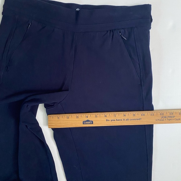 T by Talbots Activewear Yoga Tech Bootcut Pants Women Size Small Navy Dark Blue - Picture 5 of 14